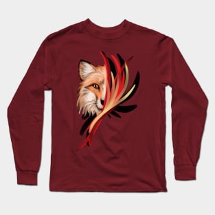 Painterly Fox Long Sleeve T-Shirt